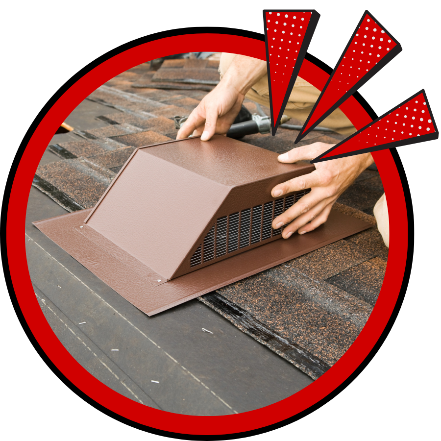 Solar Attic Vent Installation in Pearland TX