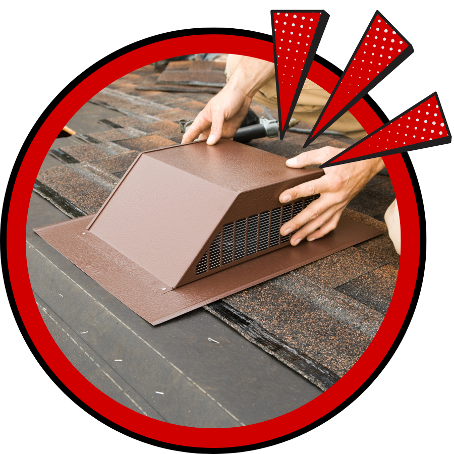 Solar Attic Vent Installation in Bellaire TX